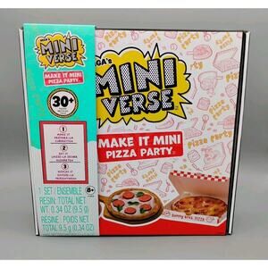 MGA's Miniverse Make It Mini Pizza Party Sunny Bros Pizza New In Box 30 Pc Set
